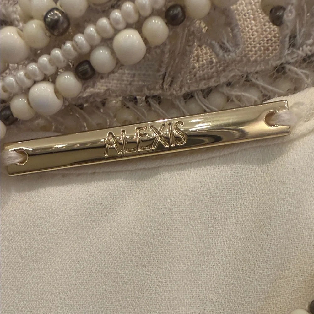 Alexis Cream and Gold Embellished Detail - Picture 2 of 4